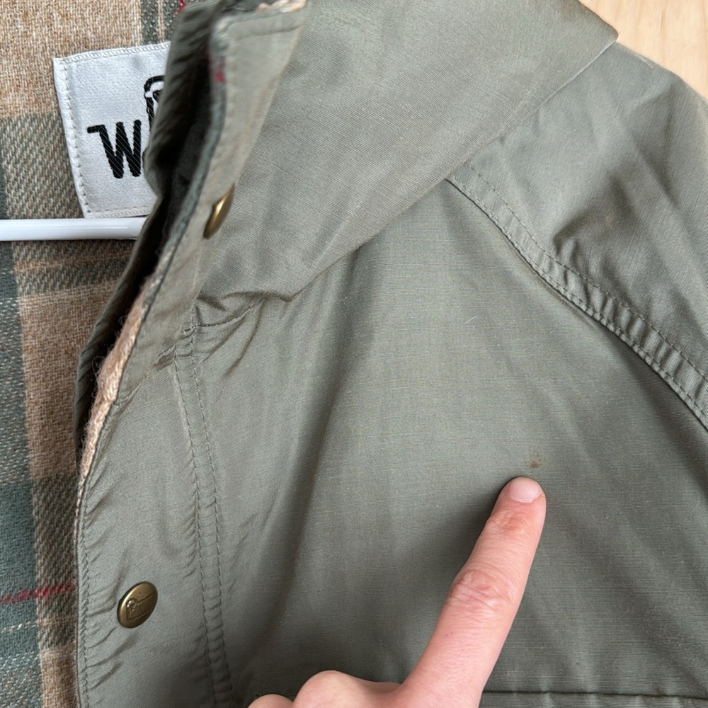 VINTAGE Woolrich Parka Hooded Blanket Lined - Size Small - Picture 4 of 6